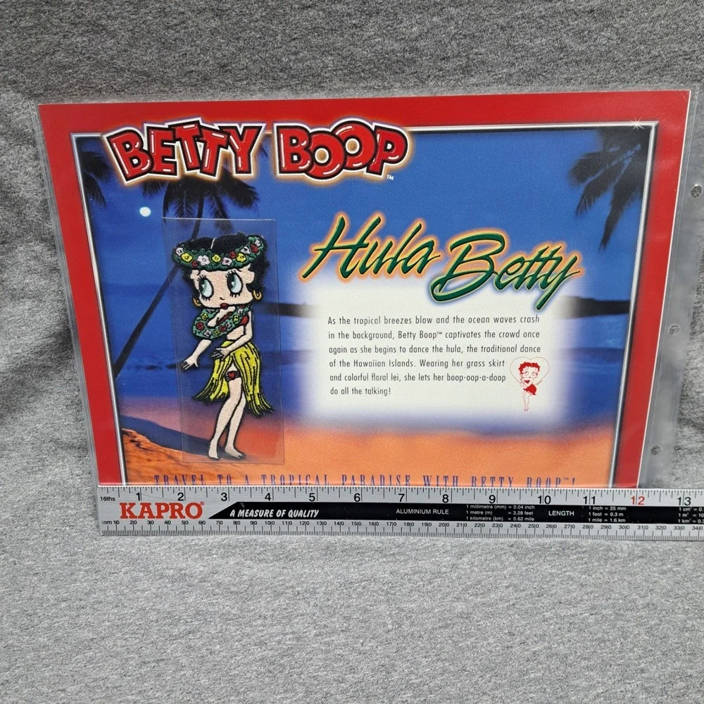 Betty‎ Boop Patch Hula Betty Clothing Bag Patch Collectible Vintage Hawaii New